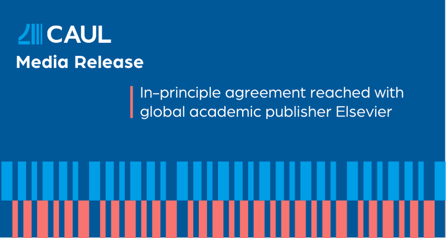In-principle agreement reached with global academic publisher Elsevier