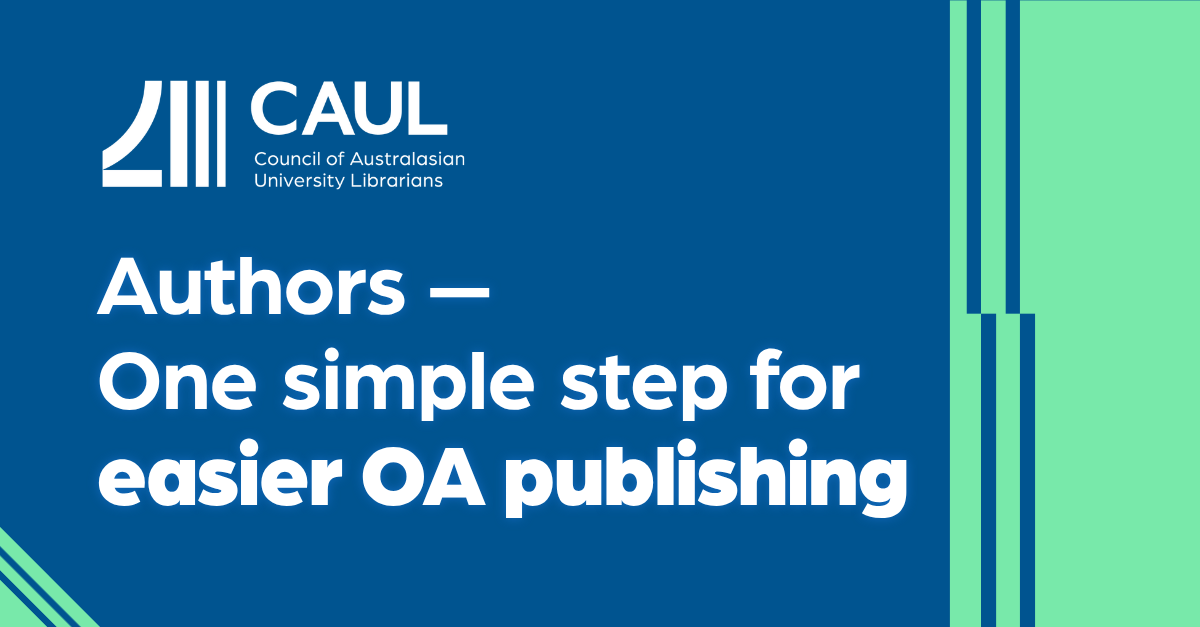 Publishing OA? Use your institutional email address!